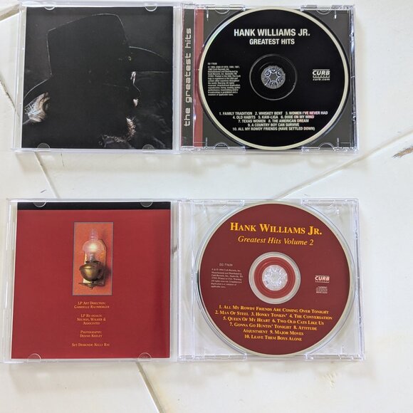 Lot of 3 Hank Williams Jr Records & CD Man of Steel Strong Stuff Vinyl Greatest - Picture 13 of 13